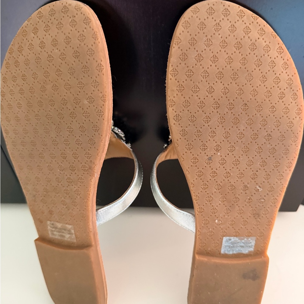 ANTONIO MELANI Silver Embellished Sandals - Picture 3 of 3